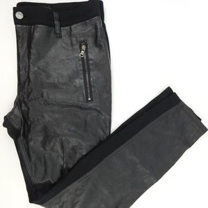 DKNY Faux Leather Leggings Size 10